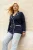 Trendyol Curve Dames Donkerblauw Colorblock Lang Regular fit Grote maten Vesten