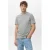 Mango Man slim T-shirt grijs
