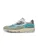 Floris van Bommel Sneakers laag ‘De Rezer 01’  lichtblauw / donkergrijs / kiwi / wit