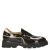 Babouche chunky lakleren loafers met profielzool – donkerbruin/ecru