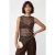 Pailletten Mouwloze Ronde Hals Blouse