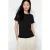 TRENDYOLMİLLA Dames Zwart Effen Kort Regular fit T-shirts
