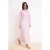 Marineblauwe platte maxi-jurk voor dames, lange casual/dagelijkse A-lijn jurk met hijab