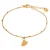 Label Kiki gold plated armband Heart