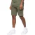 Crosshatch Heren Utilate Elastische Taille Cargo Shorts (Thyme)