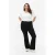Zizzi high waist bootcut jeans black denim