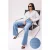 TRENDYOLMİLLA Dames Blauw Effen Wijde pijp Hoge taille Jeans