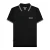Lambretta Heren Twin Tip Poloshirt (Zwart/Kiezel/Rookblauw)