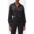 The Kooples Long-sleeved Short Top With Tie Black