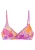 SUNSEEKER Bikinitop  donkerlila / oranje / rosa / donkerroze