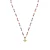 Luxenter Ketting van 925 sterling zilver en veelkleurig gelakt met 18-karaats geelgoud afwerking – Xibruk