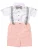 Little Gent Set ‘Classic’  grijs / rosa / wit