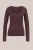 WE Fashion – Dames Second Skin T-shirt – Aubergine –