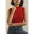 AWARE top rood gebreid