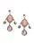 SOHI Oorbellen ‘Devnet’  goud / lila / pink