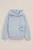 Blue Ridge – Jongens oversized hoodie met print – Relaxed Fit – Lichtblauw – Katoen –