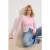 TRENDYOLMİLLA Dames Roze Effen Lang Getailleerd Blouses
