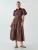 Willa Blousejurk  chocoladebruin