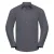 Russell Collection Heren Poplin Getailleerd Overhemd met Lange Mouwen (Konvooi Grijs)