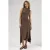 Asymmetrische Midi Sandy Jurk