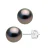 Oorbellen Studs Tahitian parels rond 8-9 mm captive White Gold