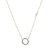 Luxenter Sterling zilveren 925 collier met veelkleurige zirkonia afgewerkt in 18K geelgoud – Thilak