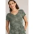 White Stuff Tallie Jersey Dress Green Print