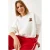 Geborduurd Korte Sweatshirt met Strik