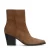 Manfield suède enkellaarzen beige