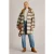 White Stuff Marlowe Reversible Check Coat Ivory Multi