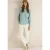 Cecil Dames Overhemdblouse in effen kleur in Groen