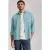 White Stuff Ely Linen Cotton Ls Shirt Mid Blue