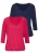 LASCANA Shirt  marine / rood