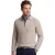 Genti half zip trui beige gebreid katoen