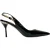 Miu Miu Versierde Slingback Pumps in Zwart Patentleer