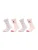 camano Sokken  pink / zwart / wit