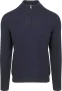 Steppin’ Out Half Zip Trui Merinowol Navy