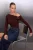 TRENDYOLMİLLA Dames Bruin Effen Lang Getailleerd Blouses