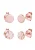 ELLI Oorbellen ‘Geo’  rose-goud