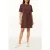 Scotch & Soda Drawstring Tee Dress Puce