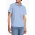 Michael Kors Polo Casual Shirt In Waffle Fabric In Chambray Blue
