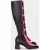 Moschino Heart Flowers Stretch Boots Black