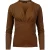 Chocola imitatiewikkeltop met lange mouwen van duurzame stretchjersey.