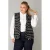 Yest Curve bouclé gilet donkerblauw