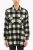 ARCHIEF Buffalo Checked POPOVER Overshirt met Dubbele Borst in Zwart & Wit