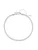 Hey Happiness Voetsieraden ‘Snake Flow’  zilver