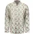 No Excess Shirt Allover Printed With Linen Cream
