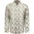 No Excess Shirt Allover Printed With Linen Cream
