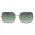 Hugo Boss Rose Gold Metalen Montuur Grijs Groene Glazen Zonnebril