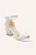 Grazia Lace Block Hak Bridal Sandalen